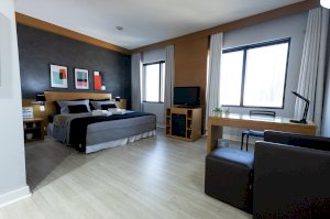 Flat/Hotel_Condominio, Residencial, 1 vaga(s) de garagem